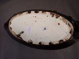 a close up of a plate on a table