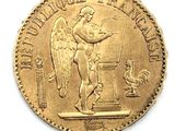 une image représentant une pièce d'or sur laquelle figure un ange