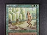 a picture of a card with a picture of a man in a forest