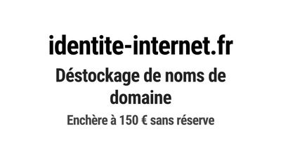 Nom de domaine identite-internet.