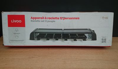Appareil à raclette LIVOO DOC185 12 personnes - 1800 W -Gril…