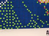 a picture of a piece of art made out of squares