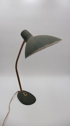 Lampe de bureau articulée en métal peint 