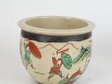 a small bowl with a design on it