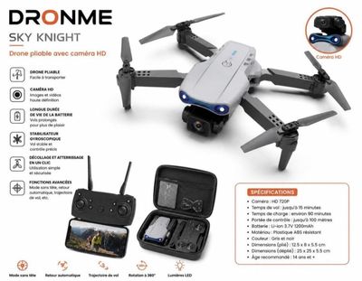 une image représentant un drone équipé d'une caméra