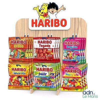 Présentoir HARIBOO en bois - Neuf - TVA Récupérable - La pre…
