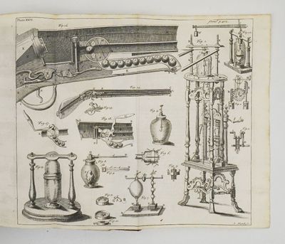 un dessin représentant un ensemble d'objets posés sur une table
