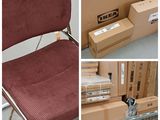 un collage de photos représentant un chat assis sur une chaise