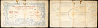 two old papers with a picture of a man and a woman on them