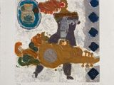 une image d'un tableau représentant un homme à cheval