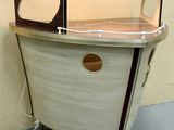 a small boat that is sitting in a room