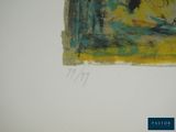an image of a painting on a white wall with a painting of a man on a horse
