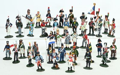 a lot of figurines of different sizes and colors
