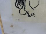 une image représentant un dessin d'une personne tenant une raquette de tennis