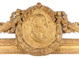 an image of a gold frame with a picture of a man