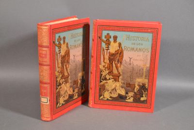 une paire de livres rouges sur lesquels figurent les images d'un homme et d'une femme