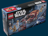 a box with a lego star wars set inside of it