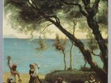 la couverture d'un livre sur laquelle figure une peinture représentant un groupe de personnes sur une plage