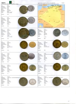 MAGHREB. Lot de monnaies différentes (Xxe siècle).