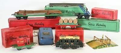 HORNBY, échelle 0, ensemble de 7 éléments en l'état : - Photo 1