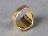 an image of a gold ring sitting on top of a table