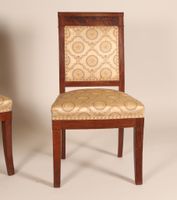Paire de chaise en acajou et placage d'acajou à dossier rect… (photo 2)