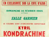 a poster advertising a concert for the monte carlo orchestra