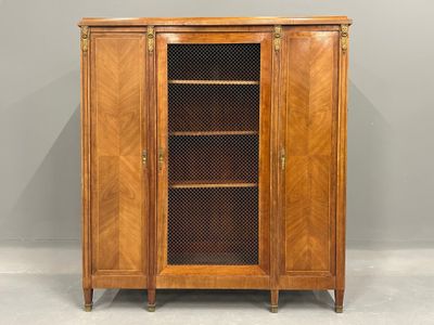 BIBLIOTHEQUE basse en bois de placage dans des encadrements … - Photo 1