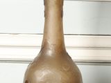 a vase that is sitting on a marble table