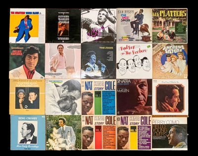 Lot de 21 disques 33 tours de JAZZ, FOLK Américain dans 20 a…