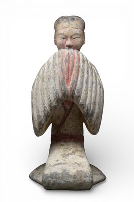 Figure EN Terre Cuite Polychrome DE LA Dynastie Chinoise Des…