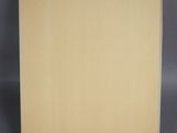 an empty wooden box on a gray background