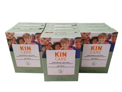 Lot de 10 coffrets soin complet anti-poux composé d'un shamp…