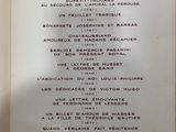 an open book with a list of items on it