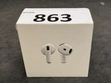 a box with a pair of airpods in it