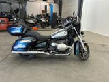 a motorcycle that is parked in a garage