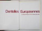 an open book with the title denttelles europenes written in red