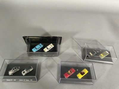 Ensemble de 4 boîtes de 2 miniatures 1/64ème, comprenant :