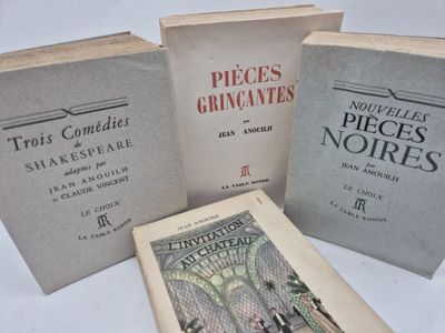 three books sitting on top of a table next to each other