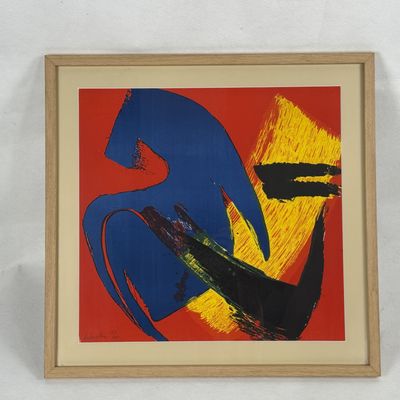 an image of a picture of a painting on a wall