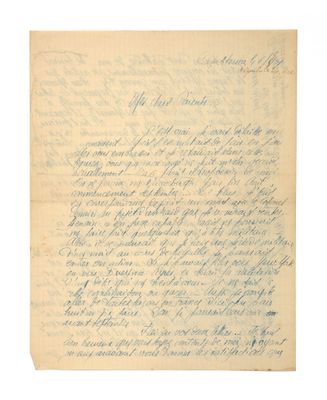 une lettre manuscrite d'une personne à sa mère