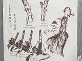 poster for the exhibition of the french opera ' l ' impperialisme francaiss tue '