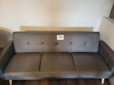 1 canapé 3 places tissu gris 210 cm