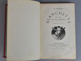 an open book with a picture of a goat on it ' s cover