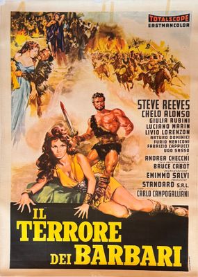 La terreur des Barbari - Affiche de cinéma 27 x 40 - Style italien A