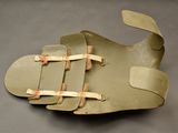 a pair of sandals that are on a table