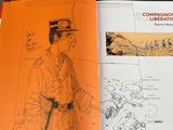 a book with a drawing of a man in a military uniform