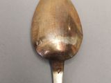 a spoon with a spoon handle on it on a table
