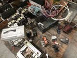 a table with many electronic equipment on it