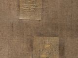 an image of a piece of brown fabric with a square on it